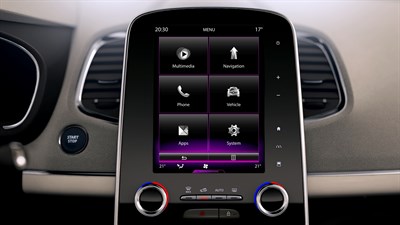 Renault e-guide - Console R-LINK 2 verticale
