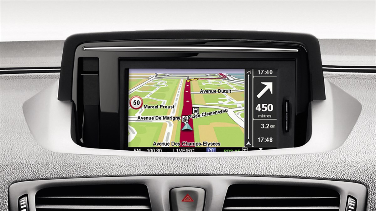 Renault Carminat TomTom LIVE - Écran de navigation