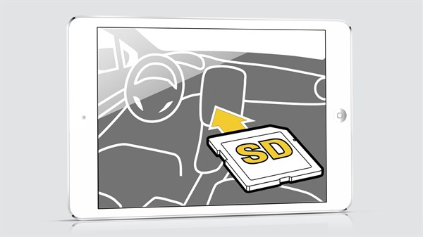 Carminat Tom Tom LIVE - Insertion de la carte SD dans Carminat TomTom pour installer les mises à jour et nouvelles cartographies dans le véhicule