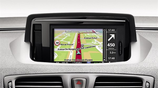 Renault Carminat TomTom LIVE - Écran de navigation