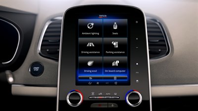Renault R-LINK 2 - Écran d'accueil