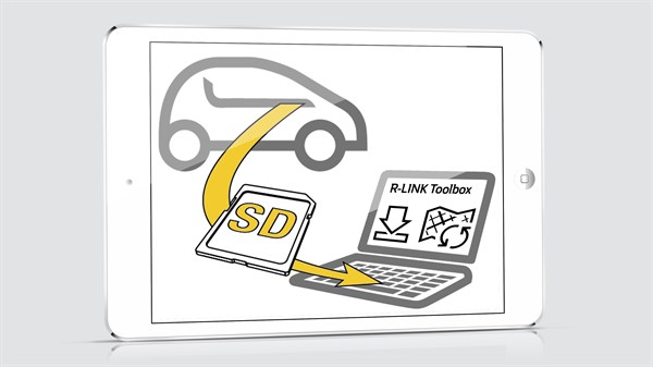 Renault R-LINK - schéma carte SD