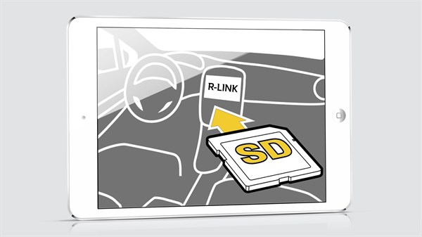 Renault R-LINK - schéma carte SD
