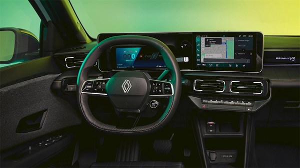 le volant et le levier e-shifter - R4 E-Tech électrique - Renault