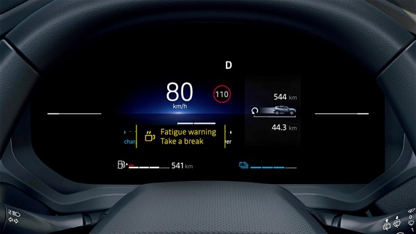 l'alerte de vigilance conducteur - Renault Duster