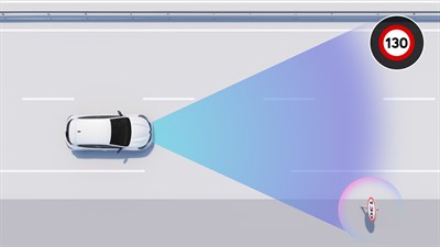 reconnaissance des panneaux de signalisation - adas - Renault Clio  full hybrid E-Tech