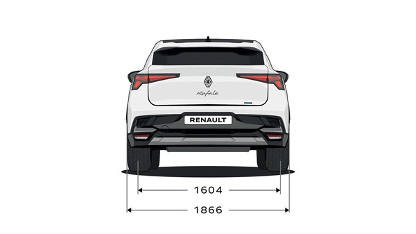 Renault Rafale full hybrid E-tech - dimensions