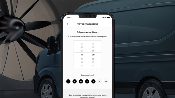 pré-conditionnement et programmation de la charge à distance - Renault Master 