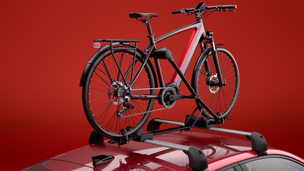 porte-vélo sur barres de toit - Renault Clio
