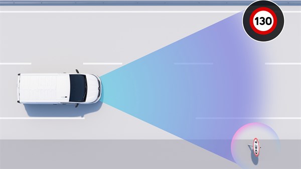 alerte de sur-vitesse avec reconnaissance des panneaux - Renault Trafic Van