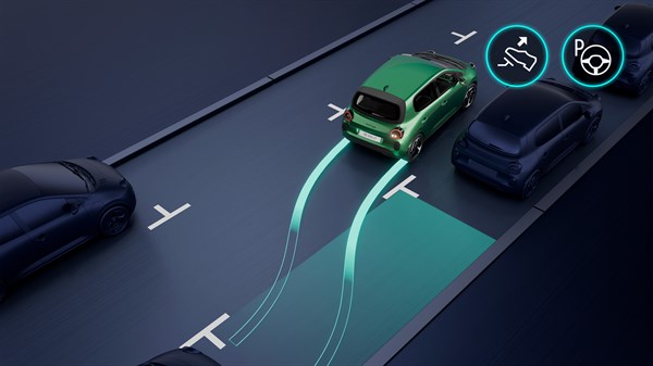 parking mains-libres - Renault Twingo E-Tech électrique