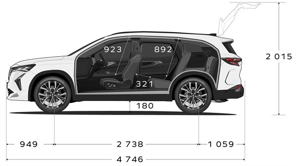 dimensions - Renault Espace full hybrid E-Tech