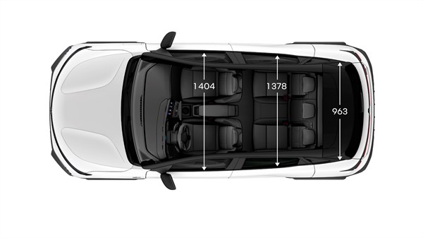schéma de dimensions - Megane E-Tech 100% électrique 