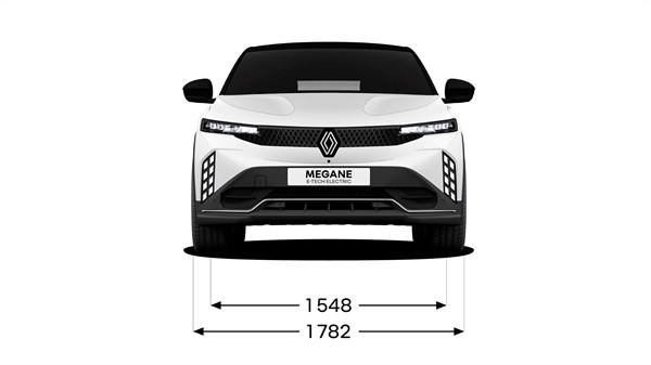 schéma de dimensions - Megane E-Tech 100% électrique