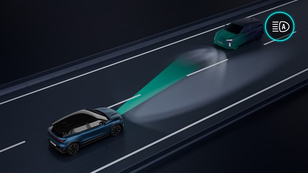 Renault Megane E-Tech électrique - commutation automatique des feux