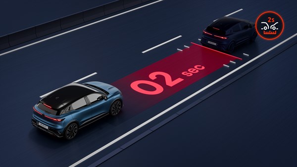 Renault Megane E-Tech électrique - alerte de distance de sécurité