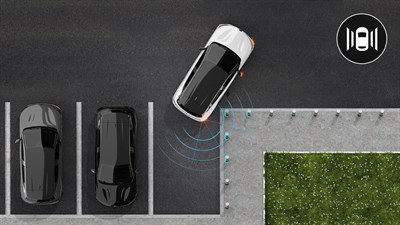 Renault Megane E-Tech électrique - aide au parking latérale