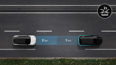Renault Megane E-Tech électrique - alerte de distance de sécurité